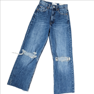NWT Zara Wide Leg Jeans Size 00